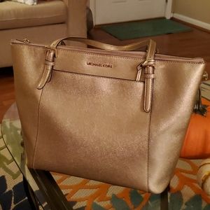 Gold Michael Kors Tote